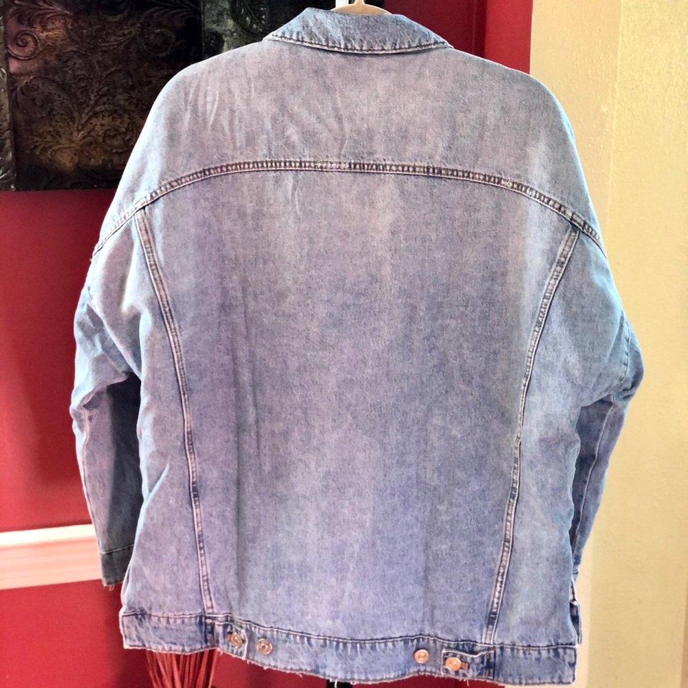 Zara Oversized Denim Jean Jacket - Picture 3 of 12